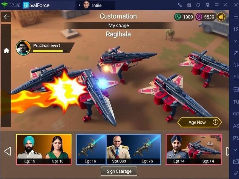 Indian Rival Force gameplay screenshot showing strategic battle